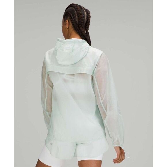 Lululemon Step Out Anorak Ocean Air Windbreaker Rain Jacket - Picture 2 of 16